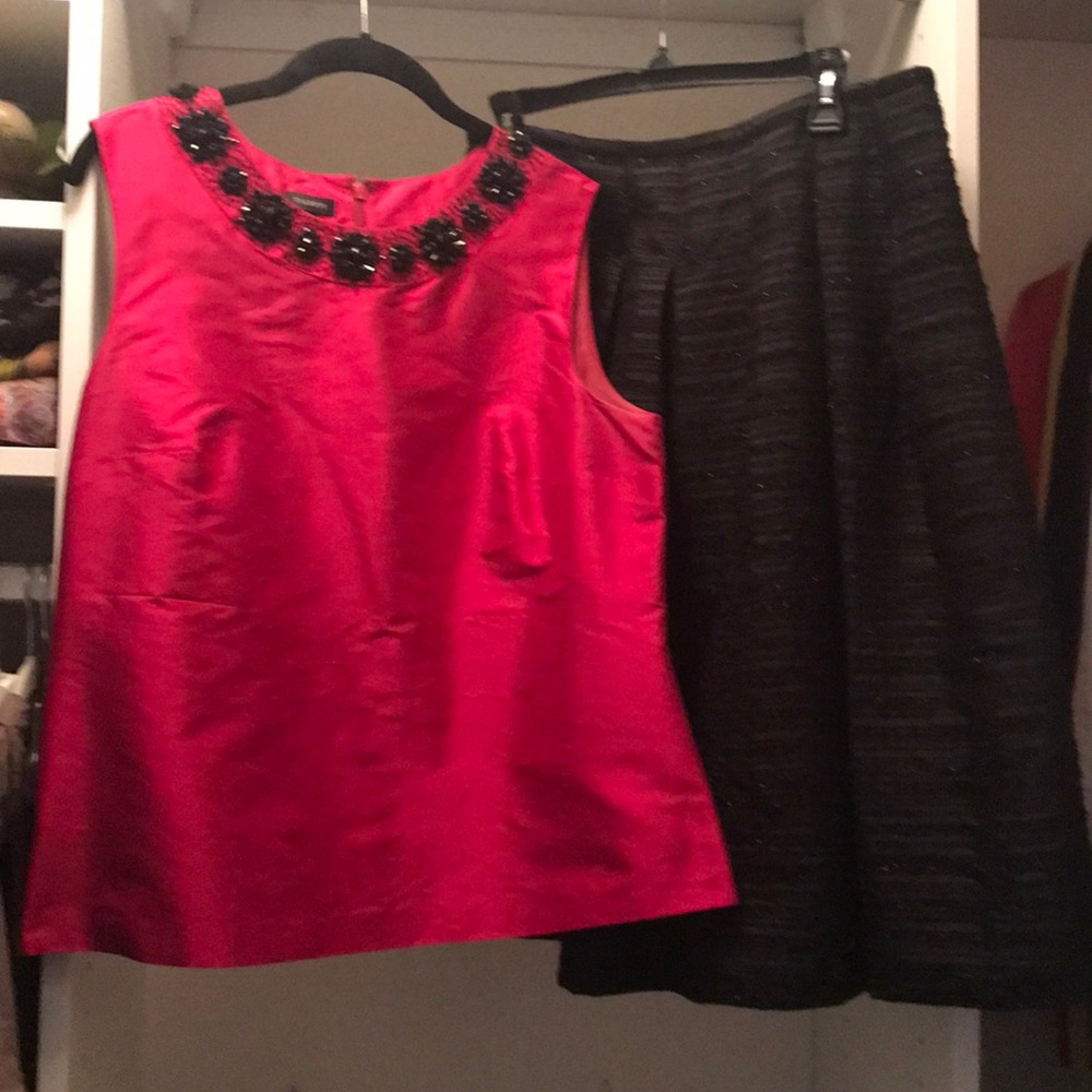 Holiday dressy skirt and top!